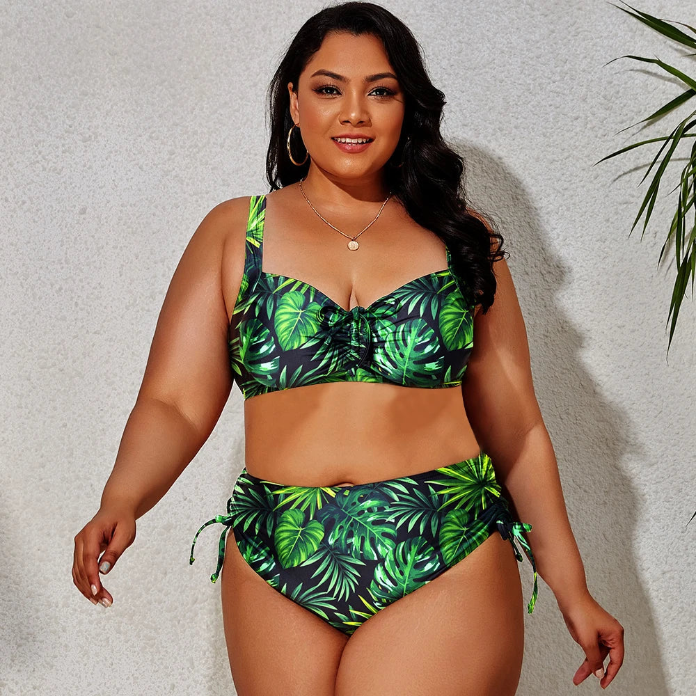 Plus-Size Bikini Adele Kleurrijke Badmode voor Volledige Vrouwen