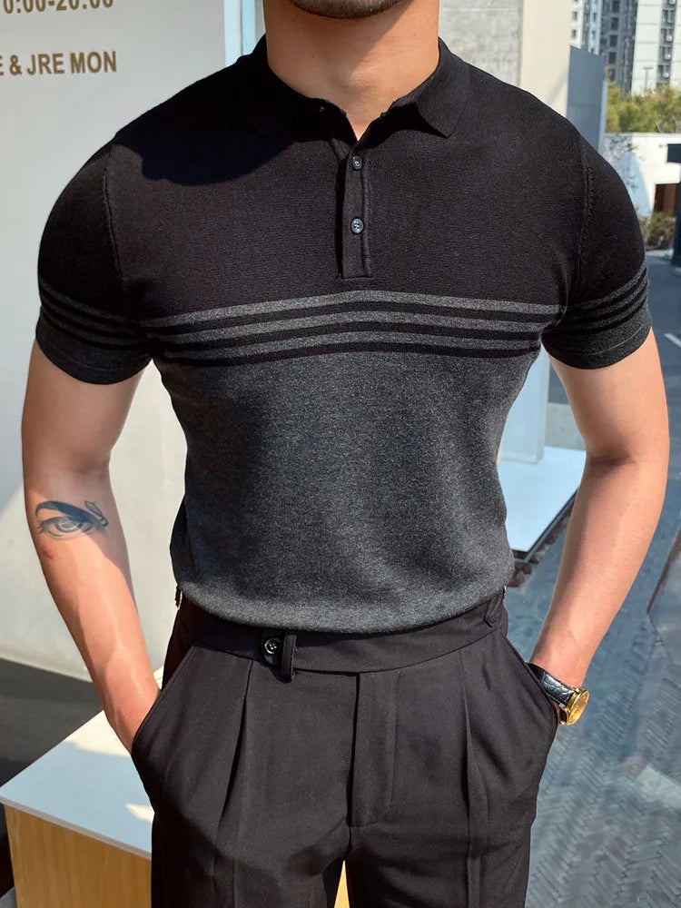 Herens Poloshirt Casual Trendy Kwaliteit