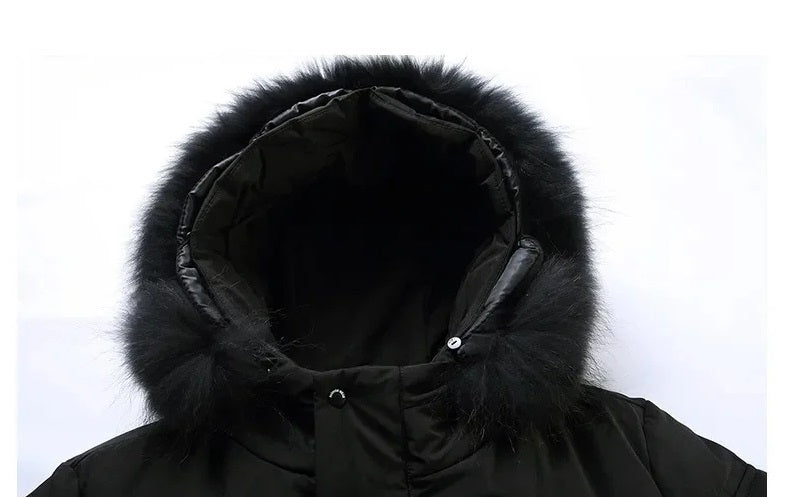 Waterdichte Winterparka met Capuchon Warm en Waterbestendig