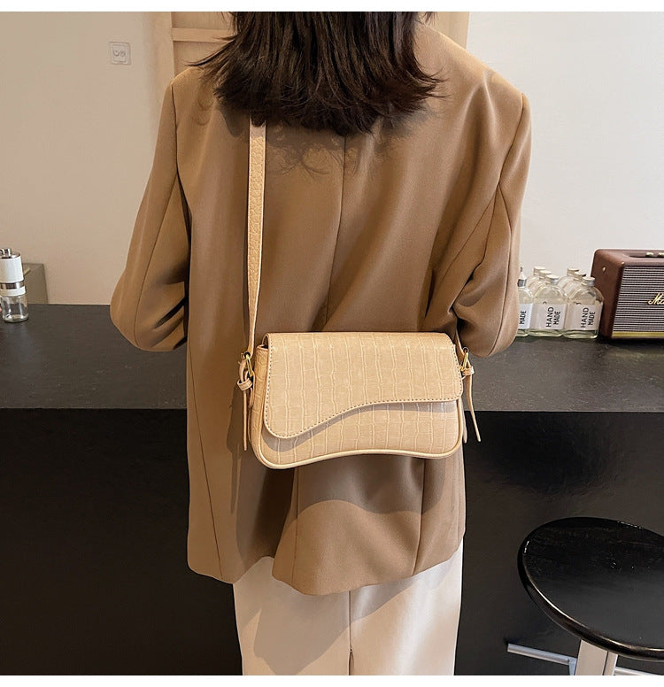 Dames Handtas Vegan Leer Golvend Design Elegante Stijl