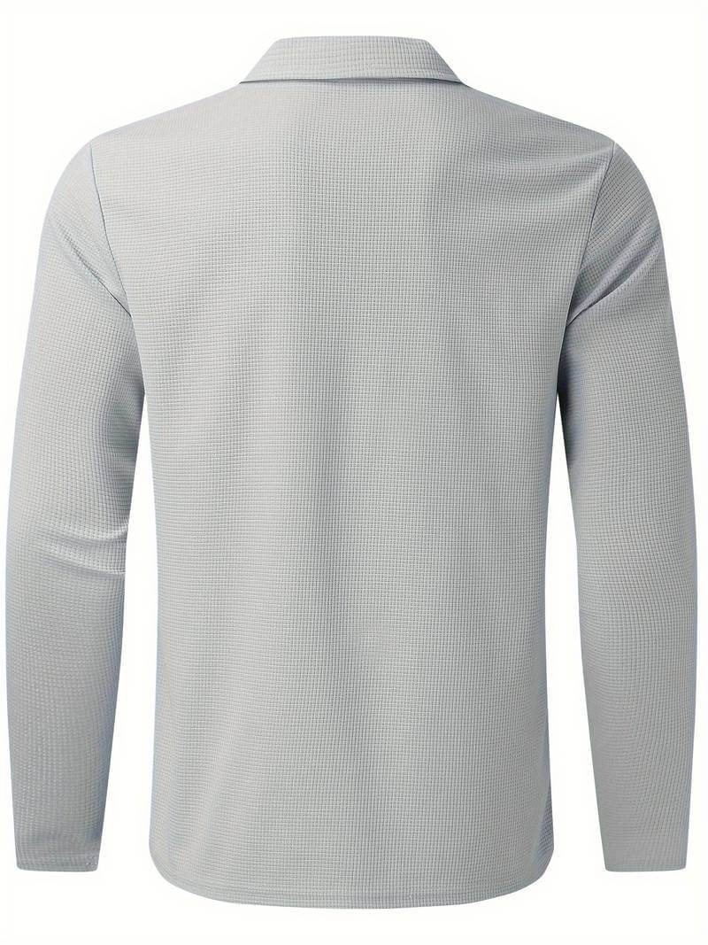 Lennox – Heren Wafelshirt met Lange Mouwen en V-Hals