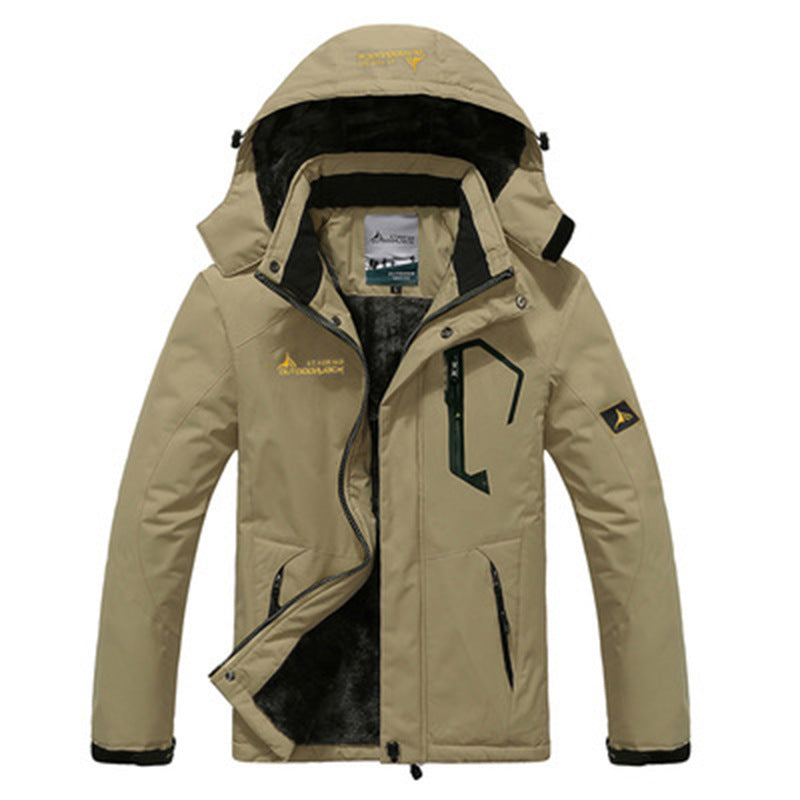 Waterdichte Parka Jas met Fleece Voering en Capuchon