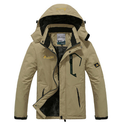 Waterdichte Parka Jas met Fleece Voering en Capuchon