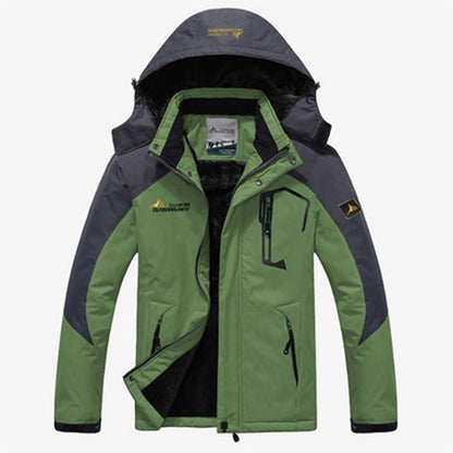 Waterdichte Parka Jas met Fleece Voering en Capuchon