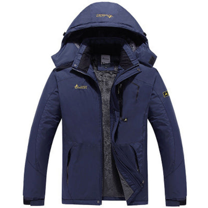 Waterdichte Parka Jas met Fleece Voering en Capuchon