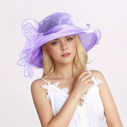Lichte Zomerhoed met Ademend Zonnescherm en Brede Rand