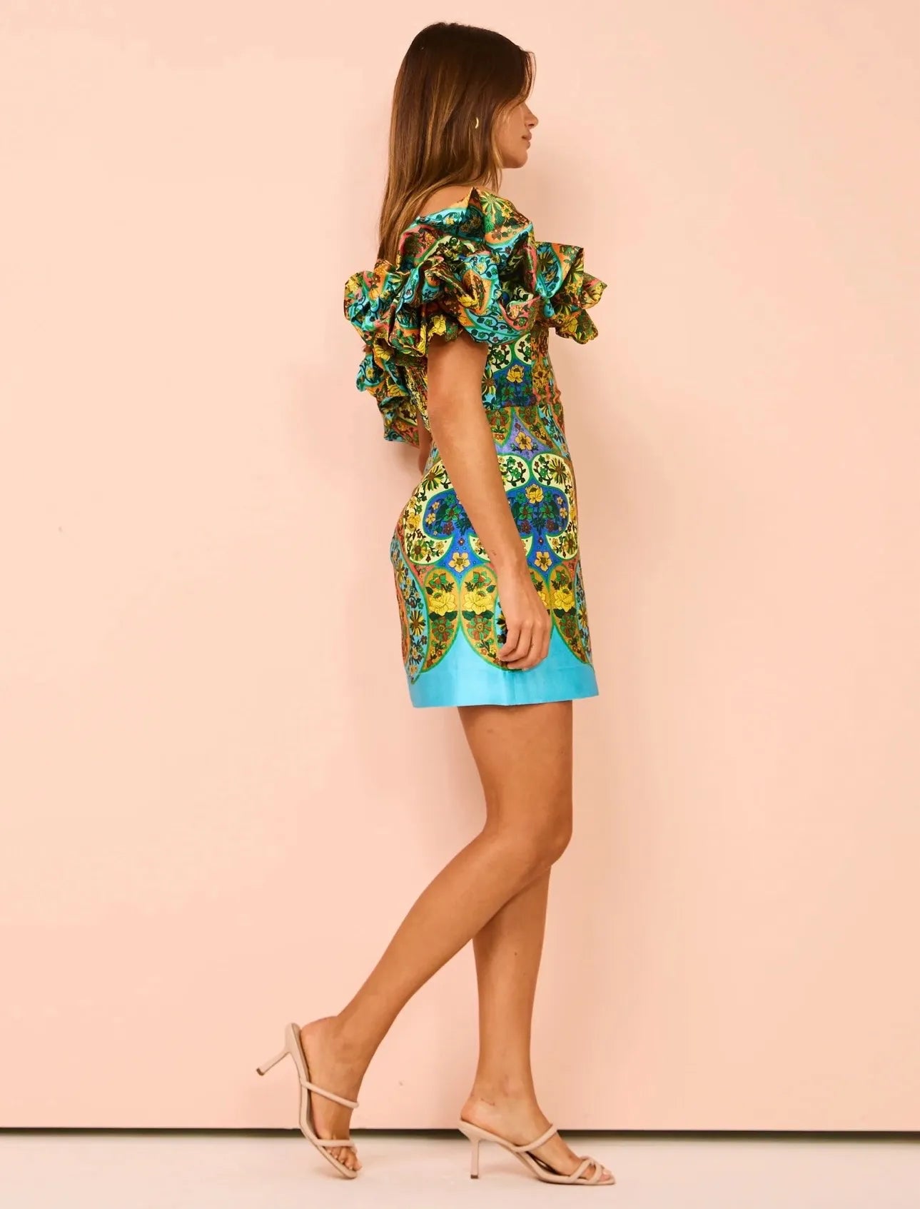 Mini Jurk voor Vrouw met Schouderpads