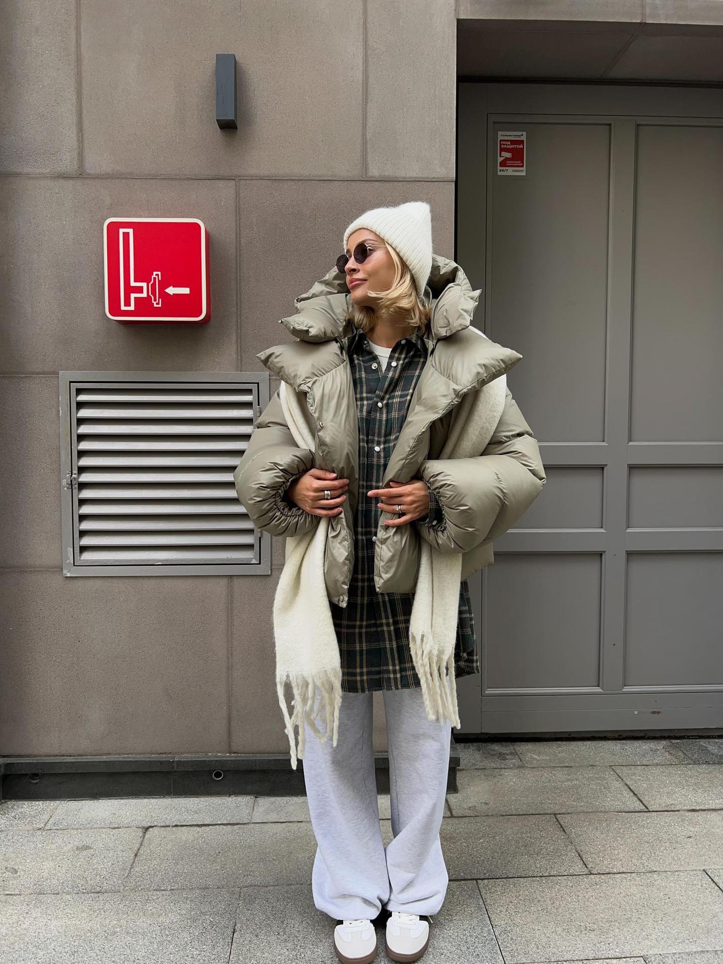 Dames Puffer Jas Kort Moderne Stijl