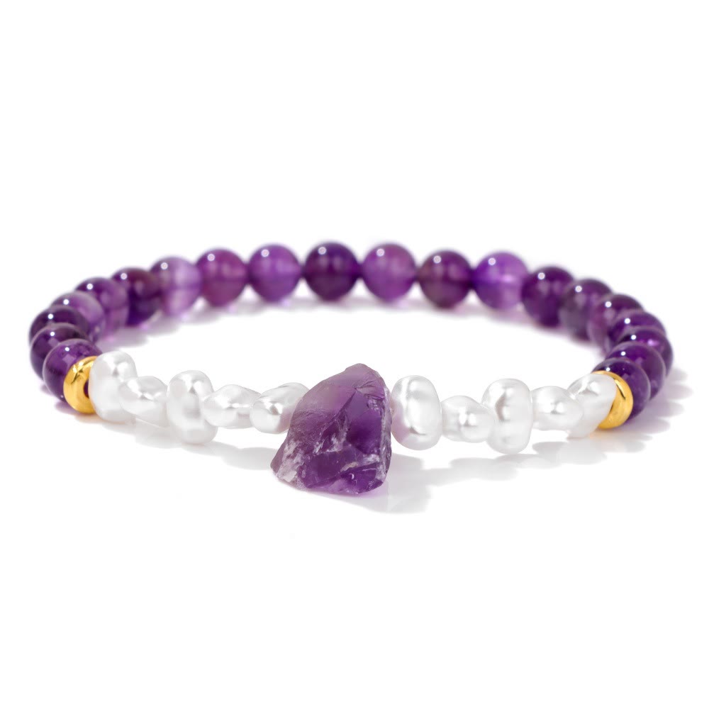 Kristallen Armband met Natuurlijke Steentjes - Mode Vibes