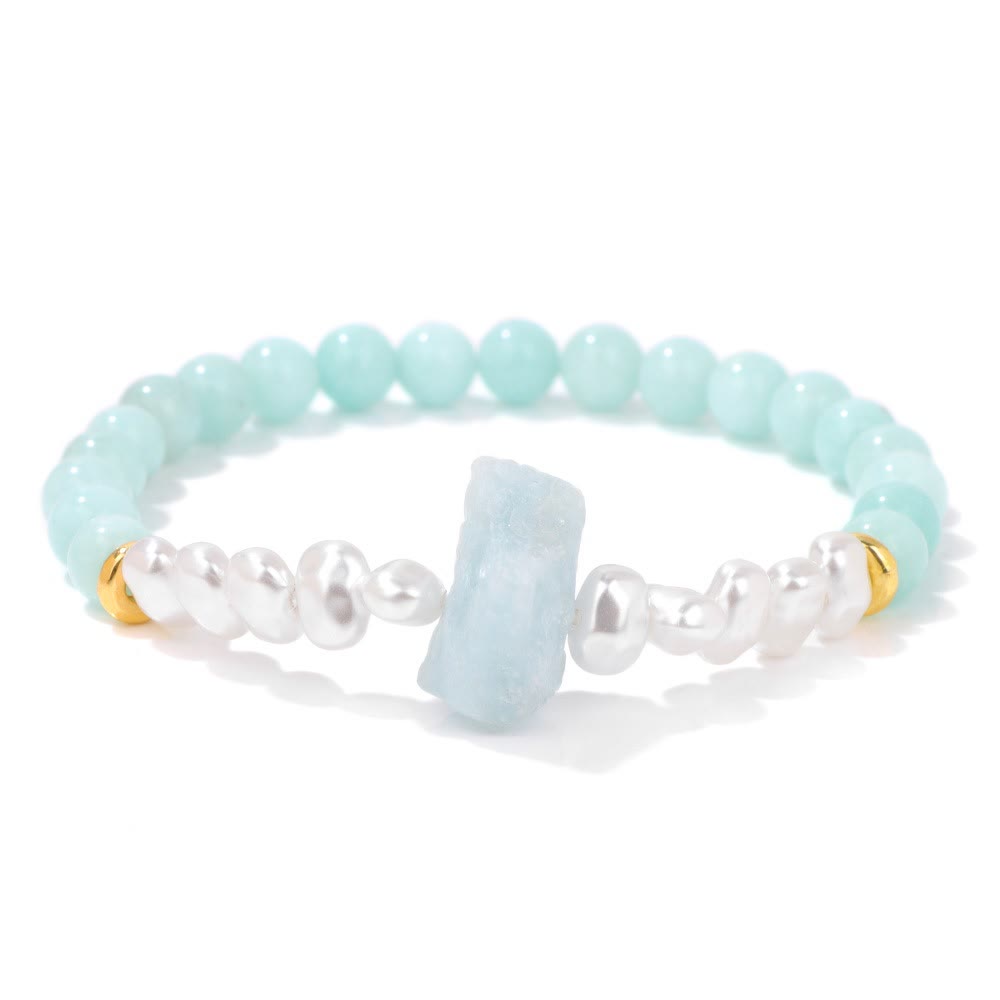Kristallen Armband met Natuurlijke Steentjes