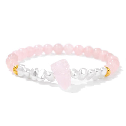 Kristallen Armband met Natuurlijke Steentjes