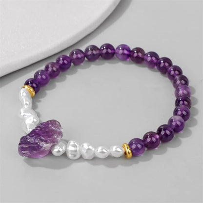 Kristallen Armband met Natuurlijke Steentjes