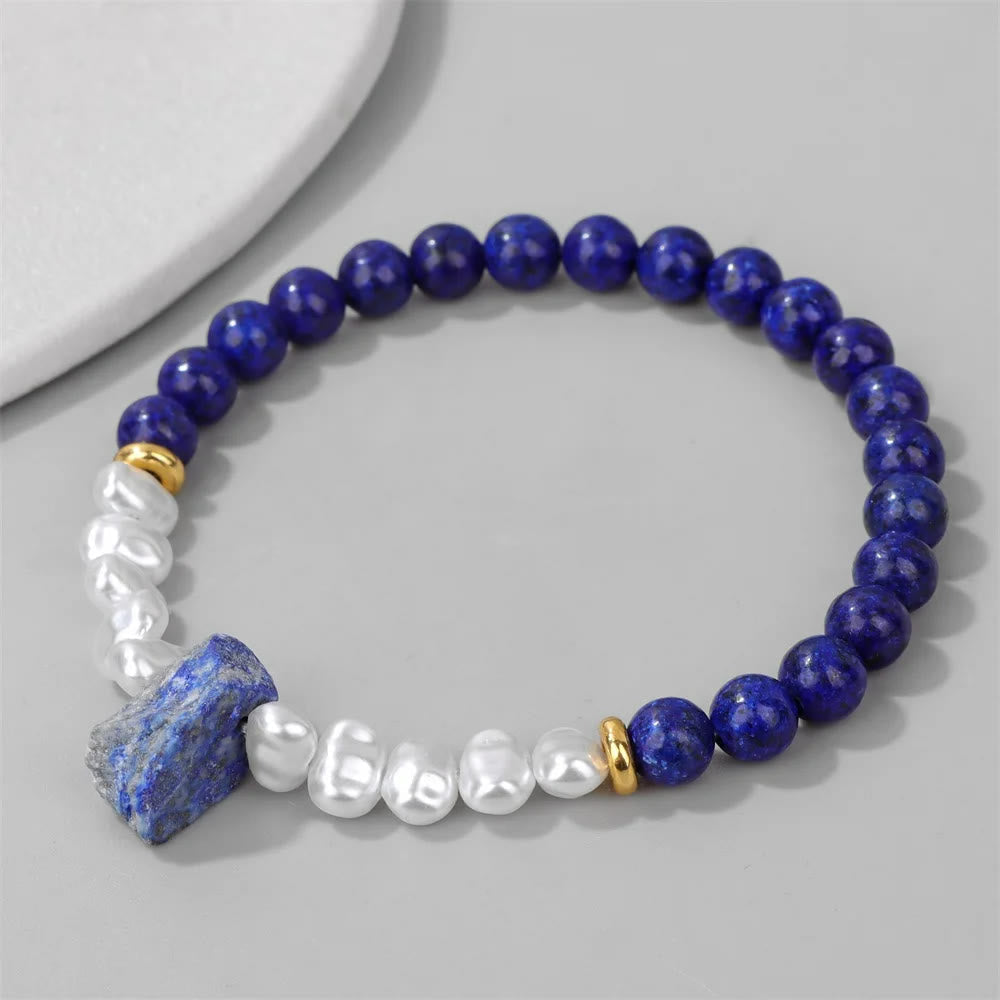 Kristallen Armband met Natuurlijke Steentjes