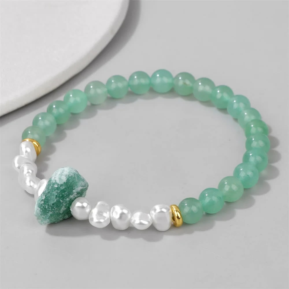 Kristallen Armband met Natuurlijke Steentjes
