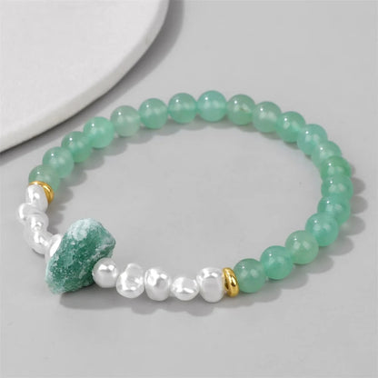 Kristallen Armband met Natuurlijke Steentjes