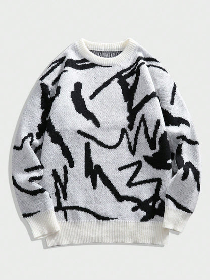 Mannen Trui Grafische Print Casual Arvid