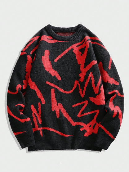 Mannen Trui Grafische Print Casual Arvid