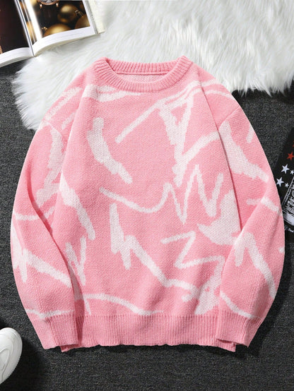 Mannen Trui Grafische Print Casual Arvid