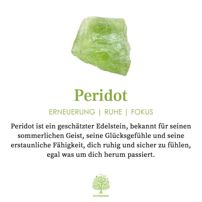 Peridot Ring met Zirkonia Natuursteen Sieraden