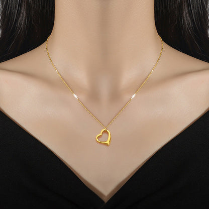 Dames Ketting Hartjes Minimalistisch Zilver