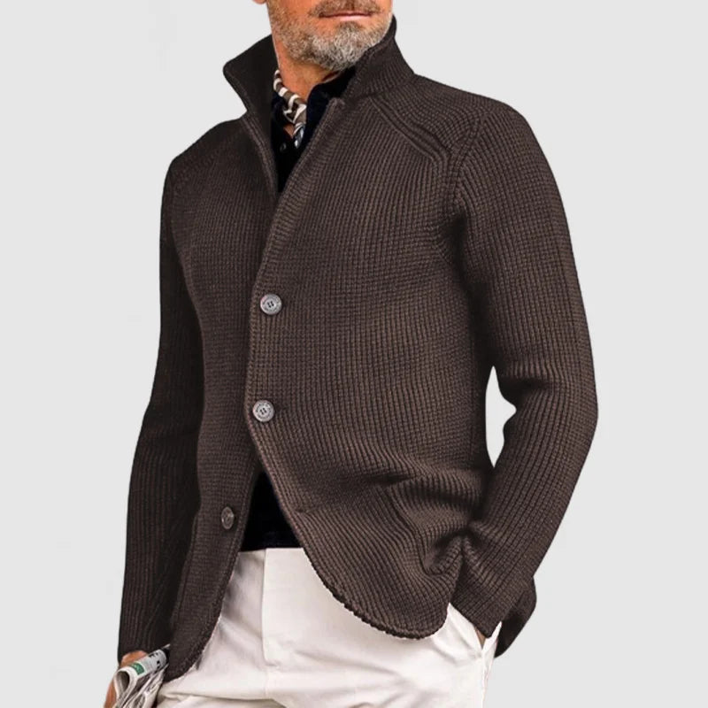 Stijlvol Herenvest met Opstaande Kraag – Comfort & Warmte