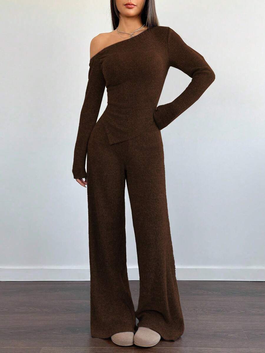 Dames Set One Shoulder Stijl