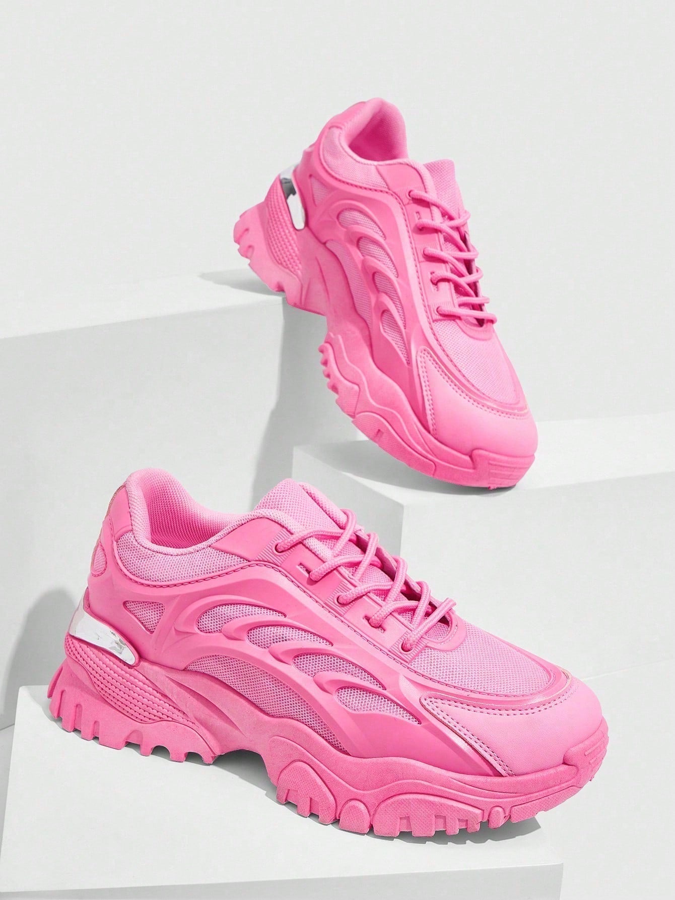 Sportschoenen met Dikke Zool en Ademend Mesh