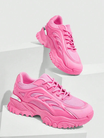 Sportschoenen met Dikke Zool en Ademend Mesh