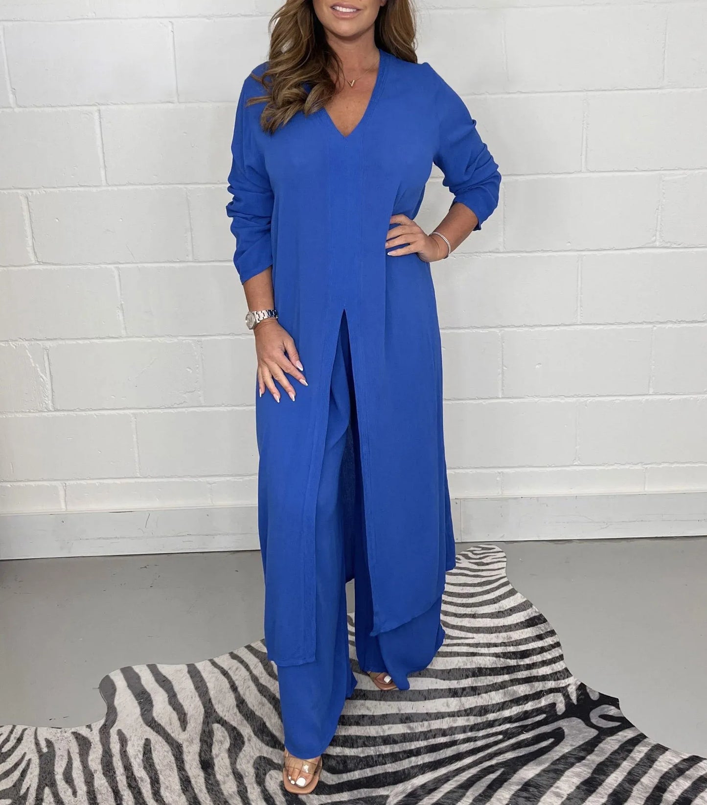 Dames Broek Set Wijd en Luchtig Tweedelig