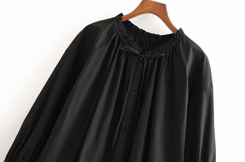 Dames Blouse Elegante Oversized met Strikkoord Stijlvol