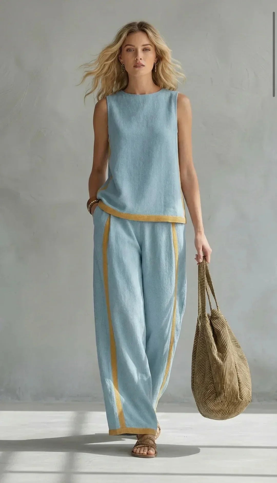 Dames Set Gilet en Broek Comfortabele Pasvorm Elegant