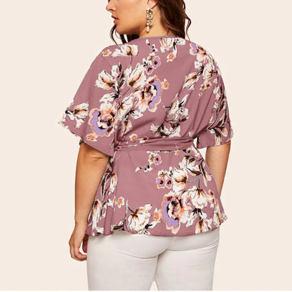 Plus-Size Top Fenna Vrouwelijk Kleurrijk & Veelzijdig