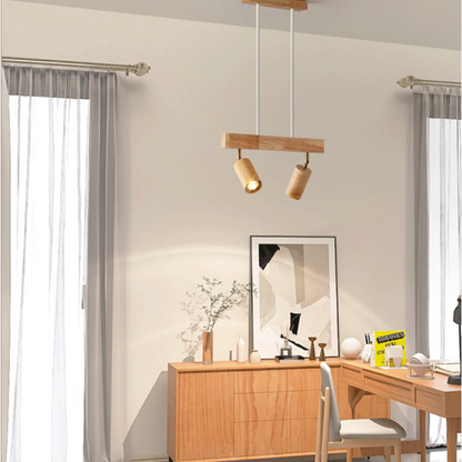 Houten Plafondspotlamp Verstelbaar EcoLux Design