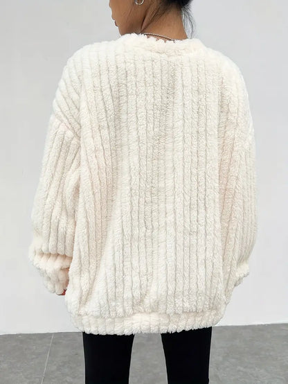 Oversized Trui Zachte Ronde Hals Comfortabel Damestrui