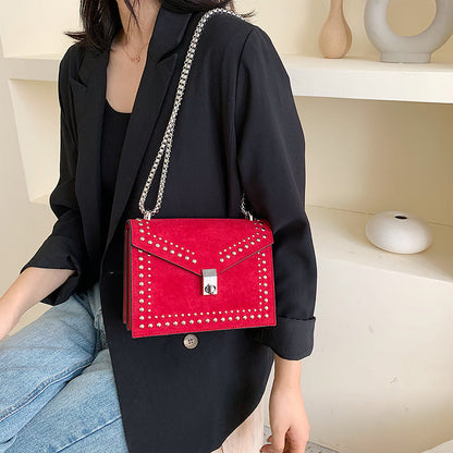 Dames Schoudertas Klein met Studs Trendy Design Leni - Mode Vibes