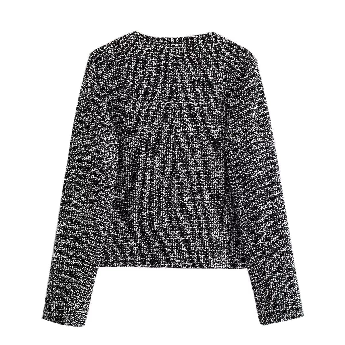 Dames Jas Bouclé Gouden Knopen Luxe Bessie