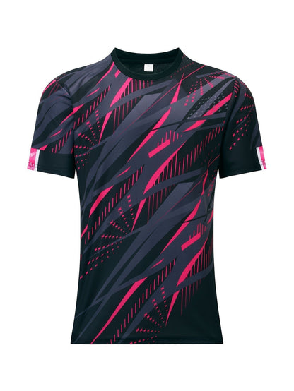 Heren T-Shirt Strepenpatroon Kort Model Casual