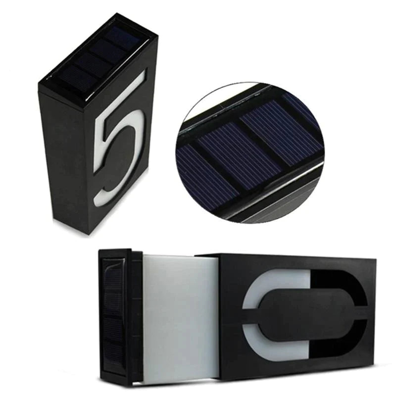 Zonne-energie Huisnummer Verlichting LED