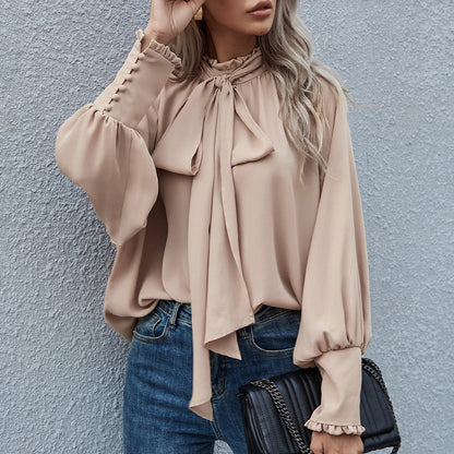 Dames Blouse met Strikdetail Stijlvol en Chique