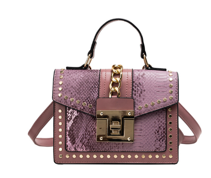 Dames Schoudertas Slangenleer Look Trendy Model
