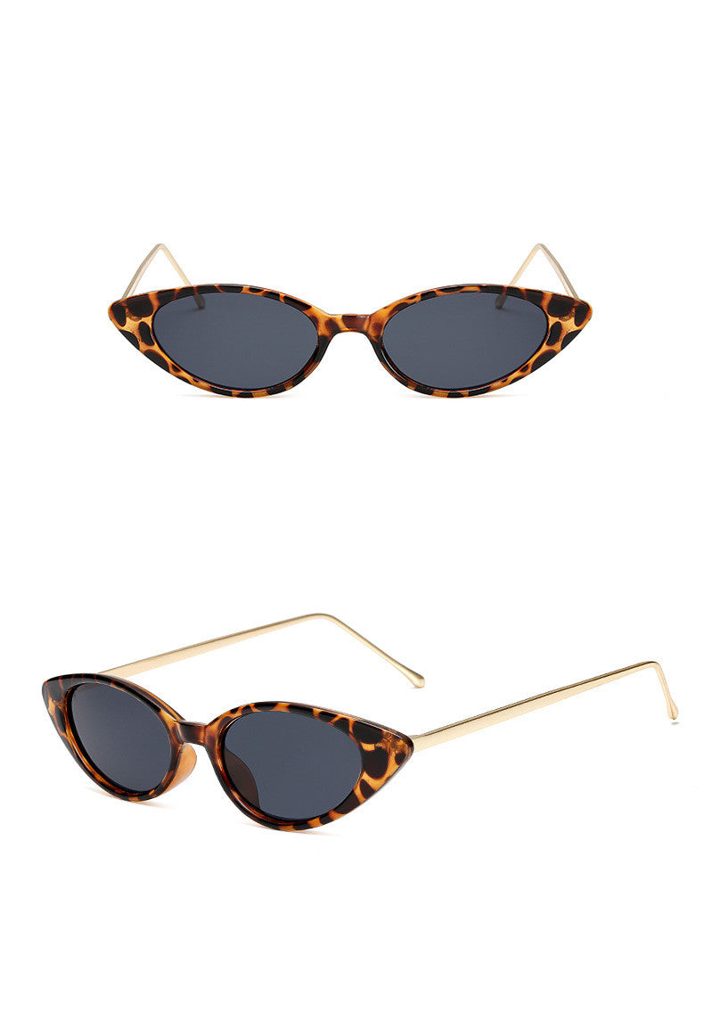 Dames Zonnebril Retro Cat Eye UV Bescherming Smal Montuur