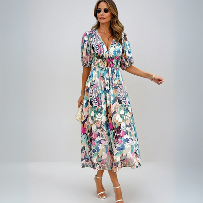 Dames Zomerjurk Elegant Lichtgewicht Pasvorm - Mode Vibes
