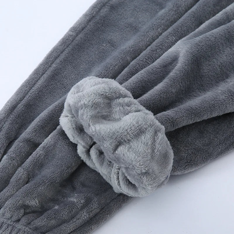 Warme Zachte Pyjama voor Mannen Winter Nachtkleding
