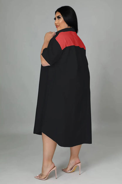 Plus-Size Jurk Vrolijk en Trendy voor Vrouwen