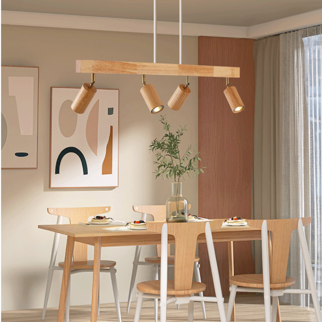 Houten Plafondspotlamp Verstelbaar EcoLux Design