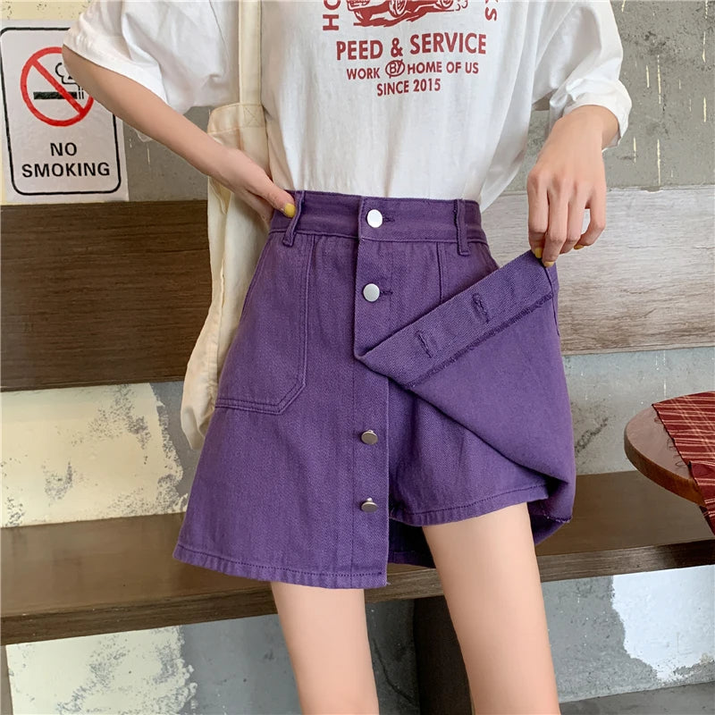 Plus Size Shortrok Trendy Veelzijdig Zomerrok voor Vrouwen