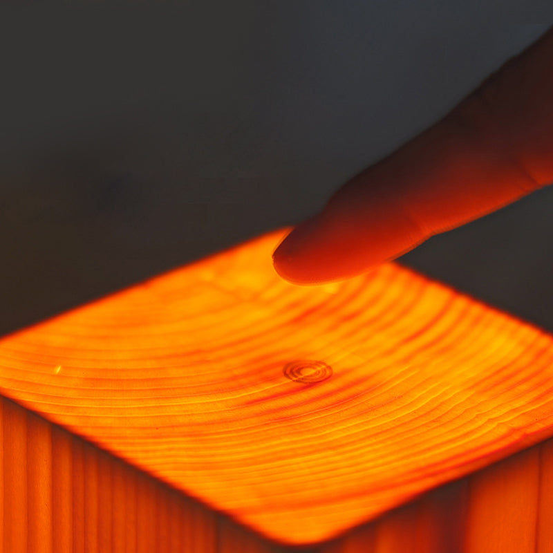 LED Tafellamp Houten Design Dimbaar