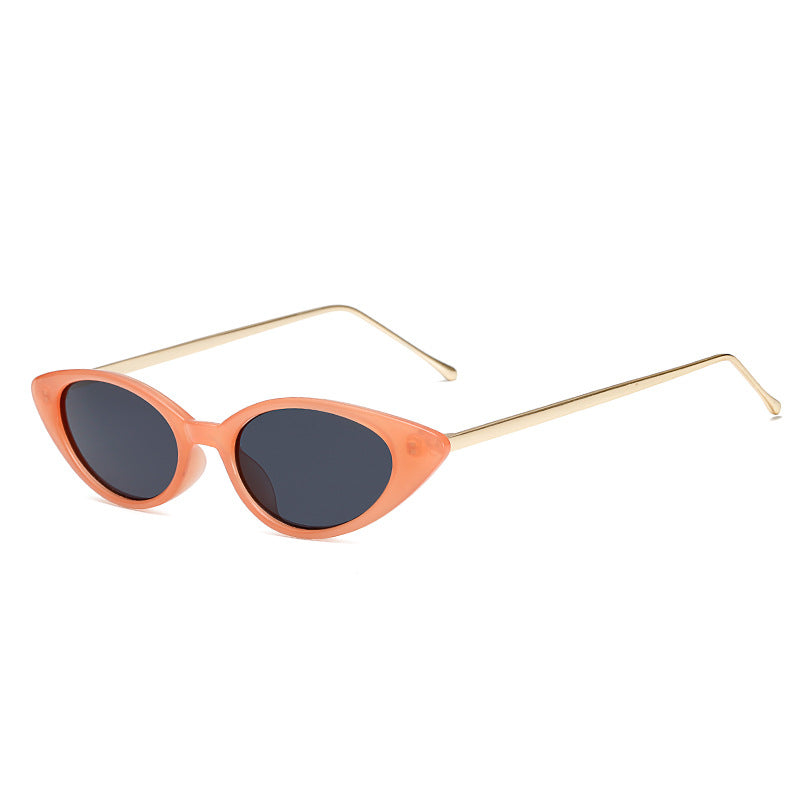 Dames Zonnebril Retro Cat Eye UV Bescherming Smal Montuur