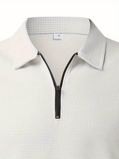 Lennox – Heren Wafelshirt met Lange Mouwen en V-Hals