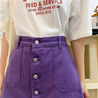 Plus Size Shortrok Trendy Veelzijdig Zomerrok voor Vrouwen